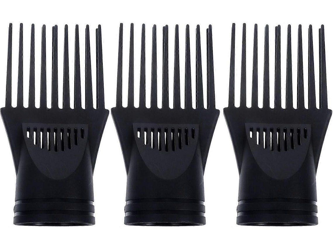 Juego de 3 piezas: Difusor para secador de pelo, boquilla difusora, accesorio de peine, secador GOKOCO negro