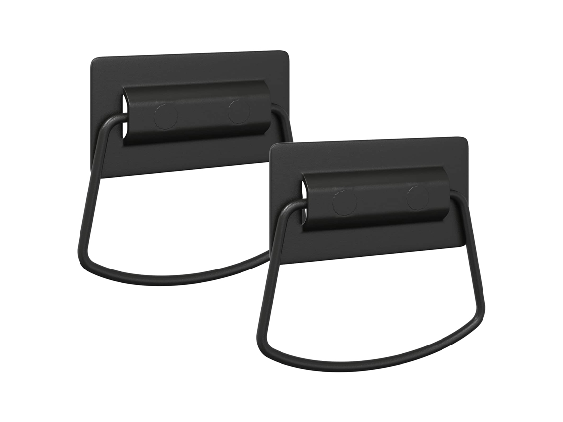 Tiradores para armarios, 2 unidades, negros, 85 x 45 mm, metal VIDAXL