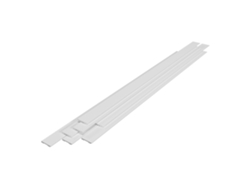 Conjunto de 7 zócalos Coevorden plástico (PS) 195x8cm - Blanco NEU.HAUS