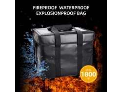 Bolsa Protectora Ignífuga Y A Prueba De Explosiones Para Baterías Lipo Con Asa De Transporte, 33x24x22cm
