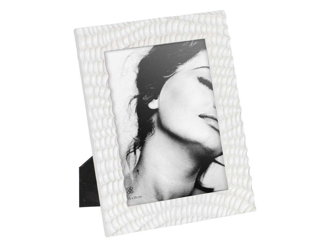 Marco de Fotos Blanco Poliresina 20,9 x 2 x 26 cm BIGBUY
