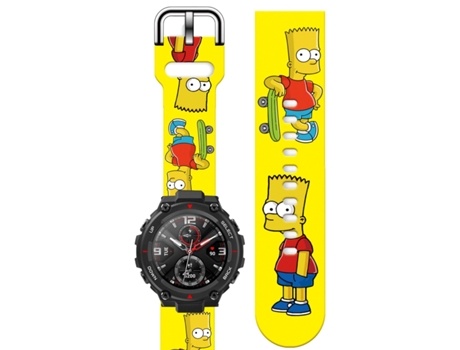 Correa Silicona Líquida para Amazfit T-Rex Pro Amarillo