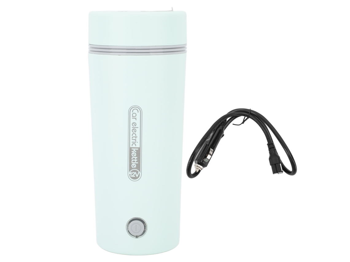 Hervidor Eléctrico Portátil Para Viajes, 350 Ml, Calentamiento Rápido, Anti-quemaduras, 12 V 80 W, Verde Claro