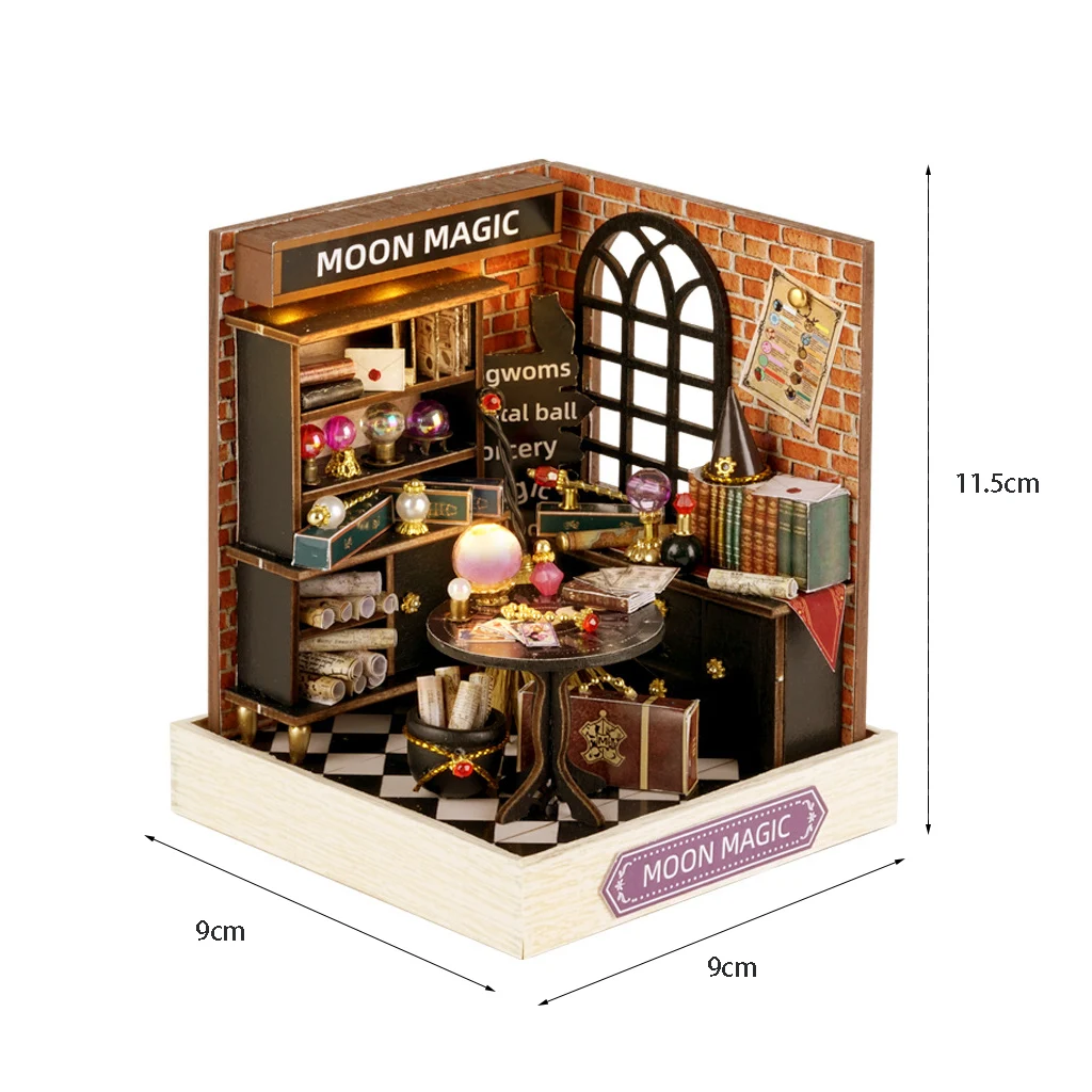 (estilo 1) Kit De Bricolaje Para Casa De Muñecas - Modelo De Casa En Miniatura Con Muebles