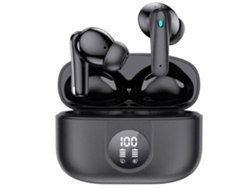 YEMAESRE Tws Super Sound Tiempo de trabajo largo Auriculares Bluetooth impermeables Negro