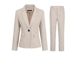 2026-traje De Oficina Para Mujer Mystdiy 2 Piezas Chaqueta Con 1 Botón Y Pantalones