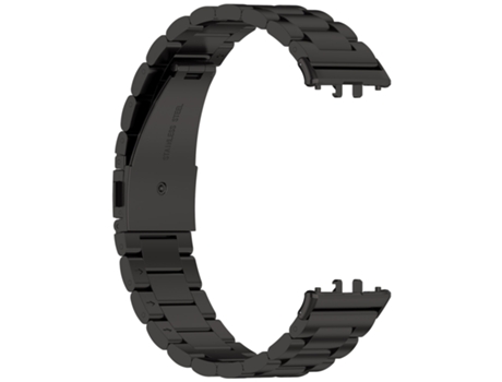 Correa de reloj de acero inoxidable para Samsung Galaxy Fit 3 Negro