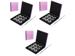 De Paleta Magnética De 3 Peças Com Discos Metálicos Redondos E Espátula Para Viagem.