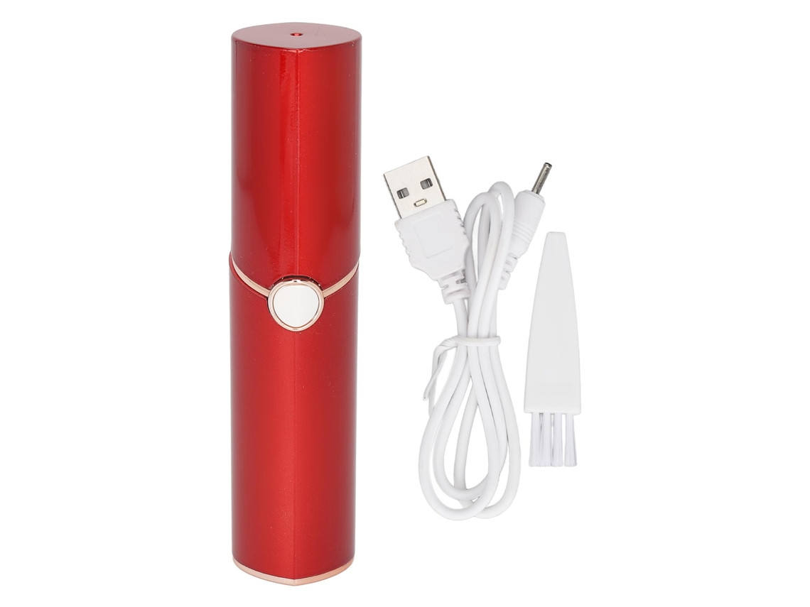 Depiladora eléctrica para mujer, cabezal portátil desmontable, recargable por USB, para labios, Barbilla Axilas Red