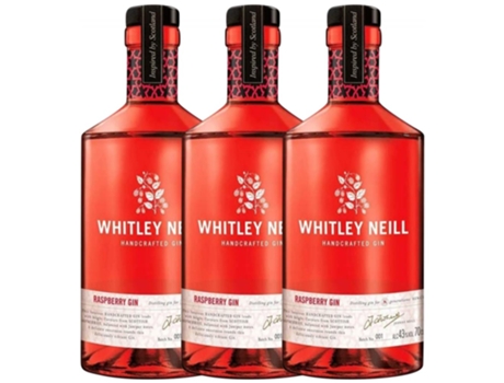 Gin WHITLEY NEILL Whitley Neill Raspberry Gin (0.7 L - 3 unidades)