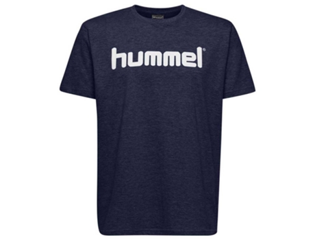 Camiseta de Hombre para Fútbol HUMMEL Go Logo Algodón Azul (14)