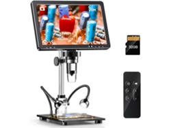 Microscopio Digital Hdmi/i De 10,1 Pulgadas, Aumento De 2000x, Con 10 Led, Soldadura De 20 Mp.