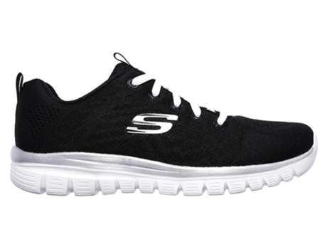 Zapatillas Skechers Graceful-Get Connected Negro/Blanco