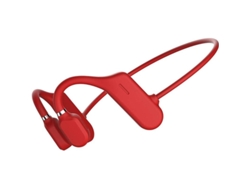Auriculares Deportivos Impermeables De Conducción Ósea Para Correr (rojos) Con Bluetooth V5.0 Y Diseño Abierto.