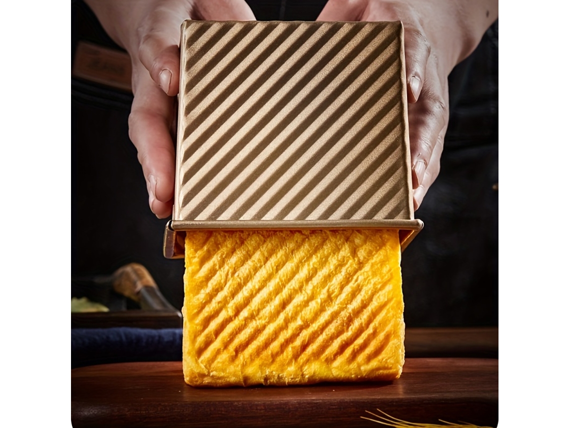 Molde Cuadrado Para Pan Rallado De 250 G Con Tapa, Utensilio De Cocina. Es Un Producto Versátil, Duradero, Compacto Y Eficiente.