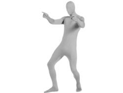 Traje De Cuerpo Completo Cómodo Y Transpirable Unisex Para Disfraces De Halloween Y Cosplay Hombre Mujer Blanco Talla Xl