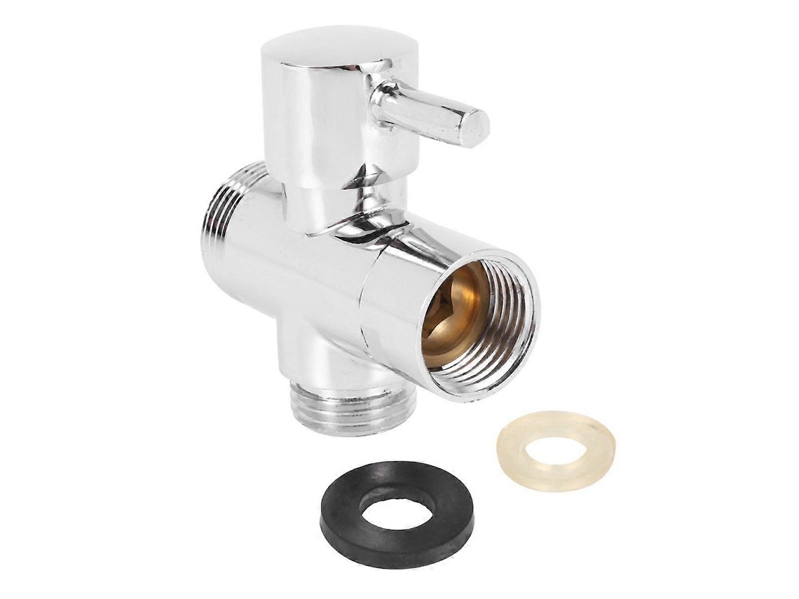 Solid Messing Umsteller 3-wege-umschaltventil 1/2" Ips Duschsystem Ersatzteil Poliertes Chrom Plata Negra