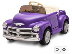 Vehículo Eléctrico Para Niños - Chevrolet 3100 12v - 1 A 6 Años - Morado