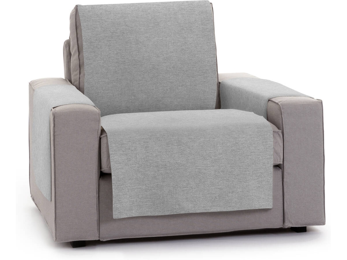 Funda de Sillón EYSA Prática Premium Valeria Tejido Elástico (55 x 80 x 220 cm - Poliéster y Algodón - Gris)