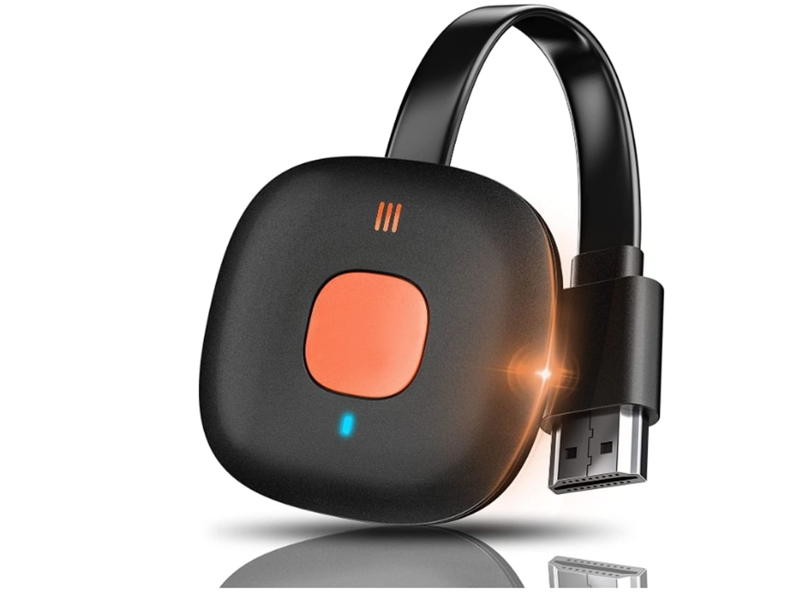 Adaptador De Vídeo Hdmi Sem Fio Adaptador De Espelhamento De Tela Adaptador Hdmi Wi-fi Preto