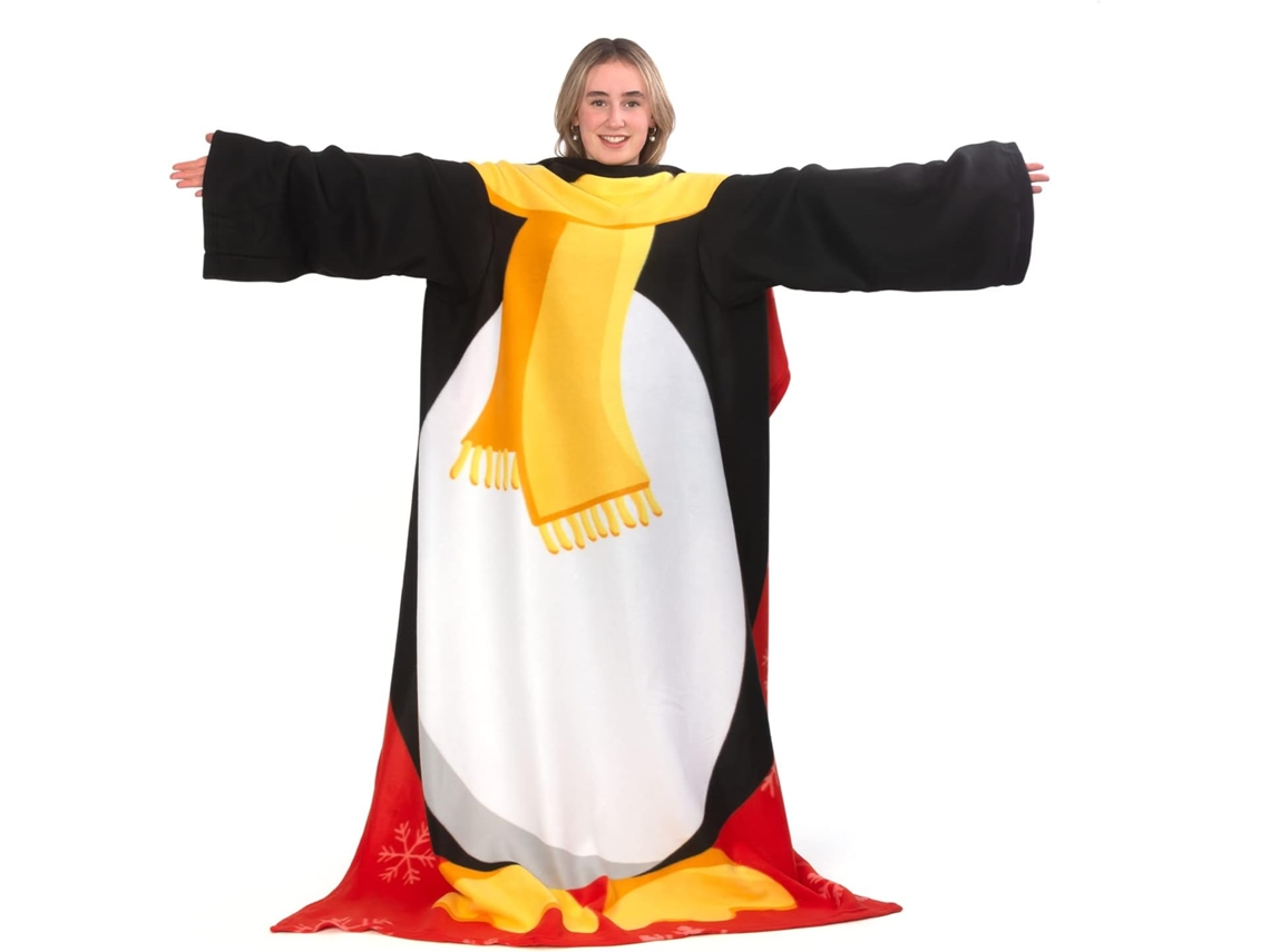 Snug-rug Manta Polar Con Mangas De Pingüino, Novedad, Mangas Navideñas, Usable