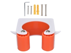 Portabicicletas de pared ABS multifuncional, estable y fiable, diseño fijo, para garaje y salón, color naranja