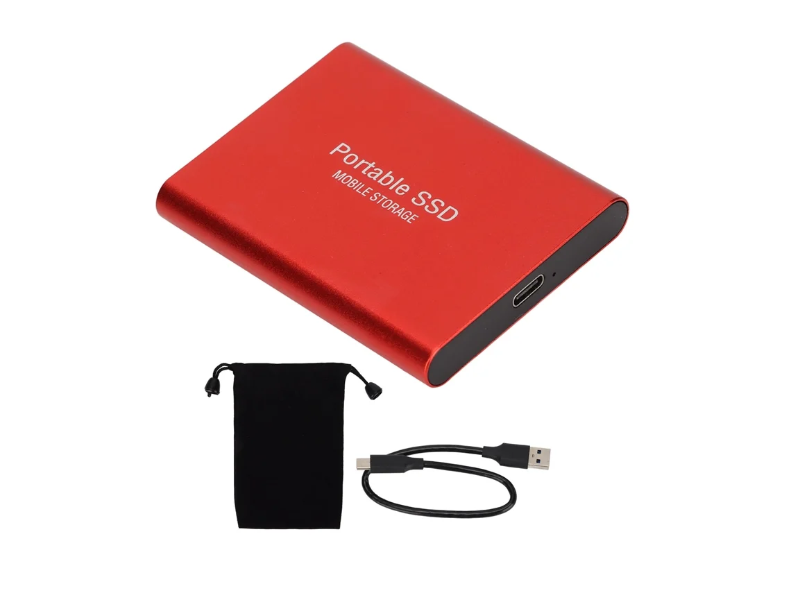 Ssd Externo 4tb Usb3.1 Unidad Portátil Durable Para Win10 Ios Rojo