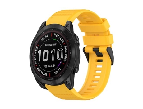 Correa Smartwatch Para Garmin Fenix 7 Zafiro Solar 22Mm Amarillo VENISYMLIS
