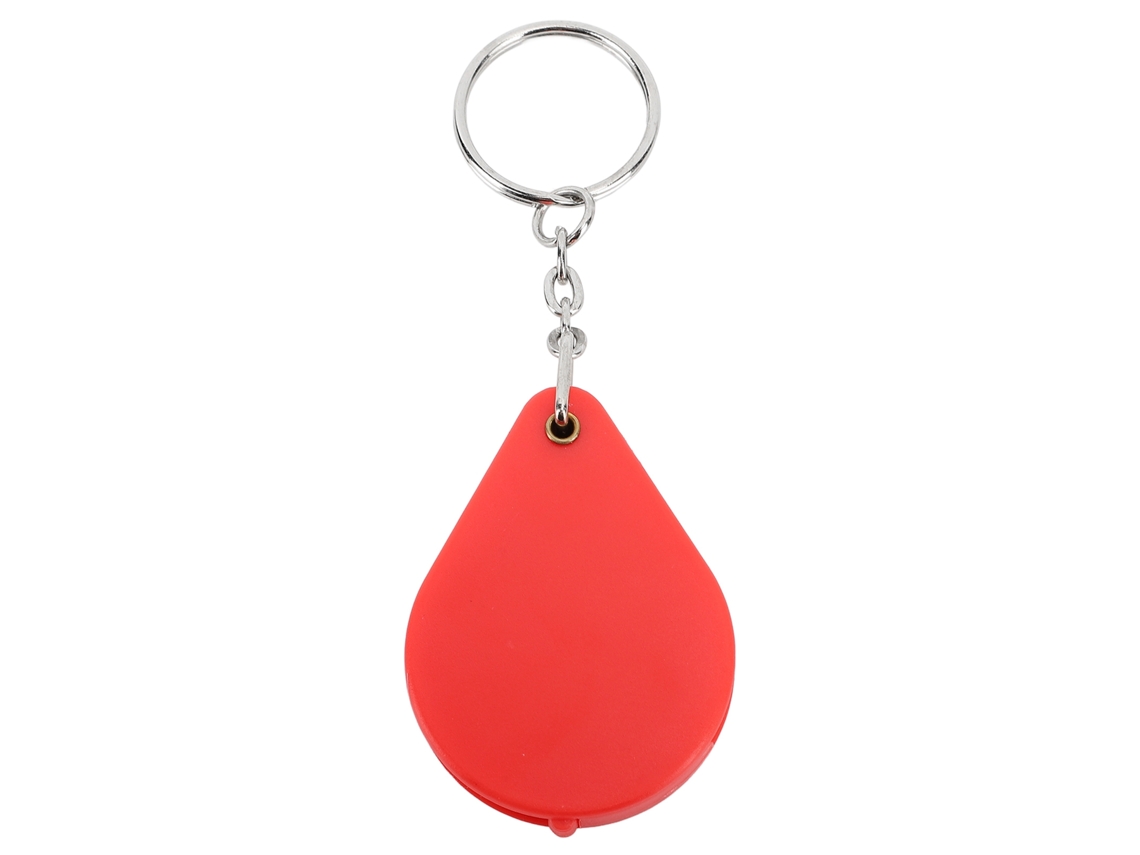 Mini lupa plegable de llavero 10x con anillo rojo