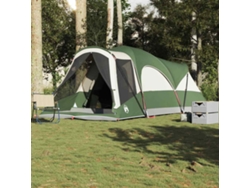 Tienda De Campaña Familiar Túnel 8 Personas Impermeable Verde