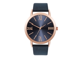 Reloj Unisex Informal De Cuarzo Con Elegante Correa Azul De Pu - Regalo Para Cualquier Ocasión