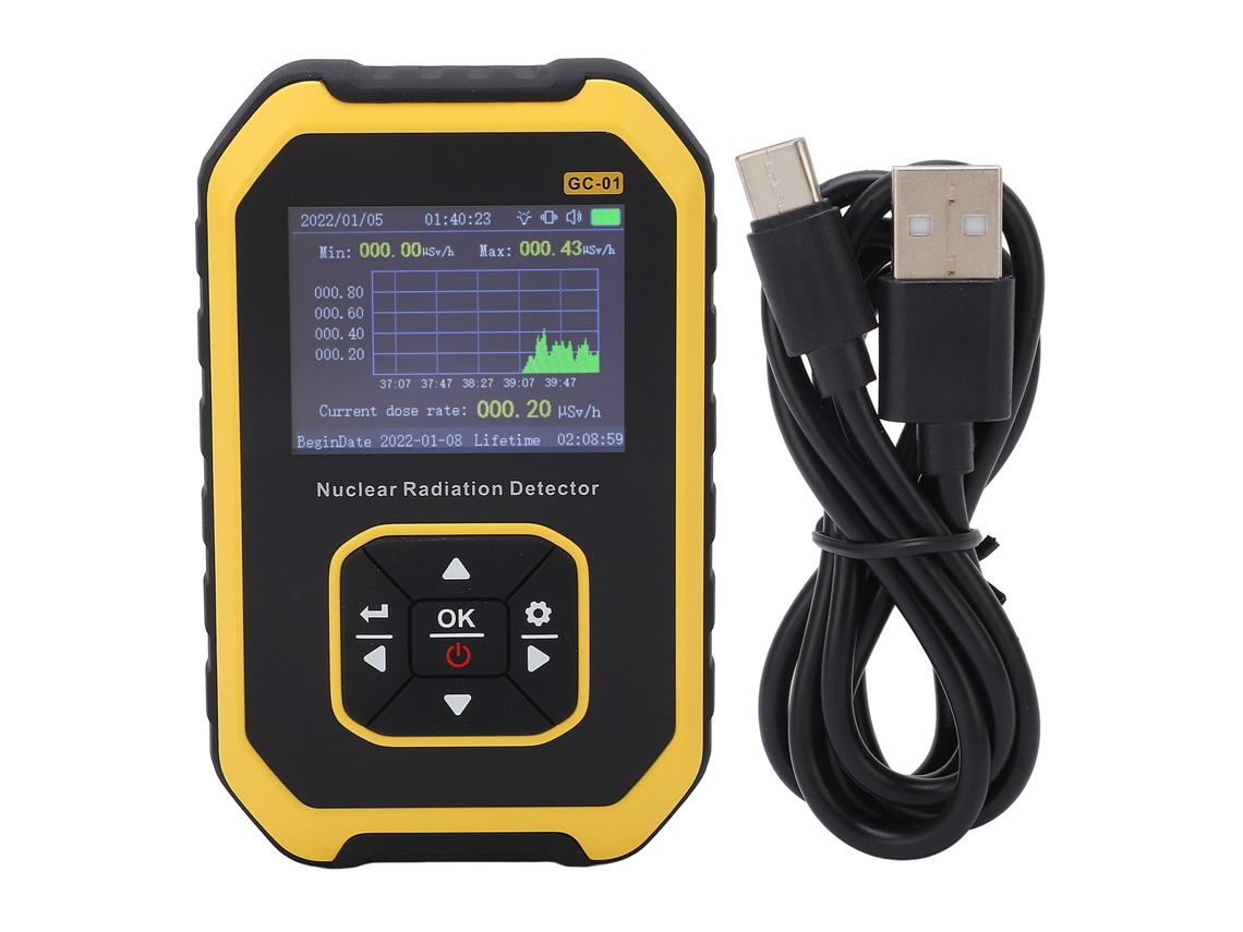 Detector De Radiación Digital Geiger Counter Con Monitorización En Tiempo Real Para Mármol Y Azulejos: Rayos Beta, Gamma Y X.