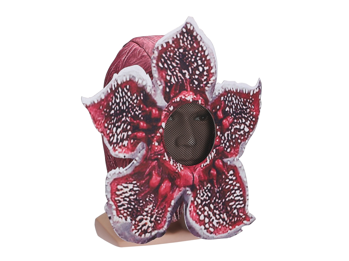 Parodia de Stranger Things con accesorio para la cabeza de Demogorgon