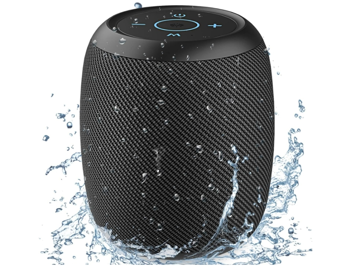 Altavoz Bluetooth portátil de 20 W, resistente al agua IPX6, emparejamiento dual, tarjeta TF/Aux, S53, negro, Yemaesre