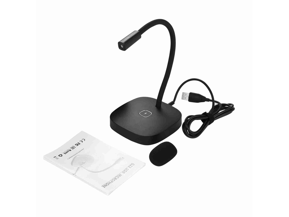 Micrófono Usb Omnidireccional De 360° Para Pc Y Portátil. Plug Play Para Reuniones, Grabaciones Y Juegos.