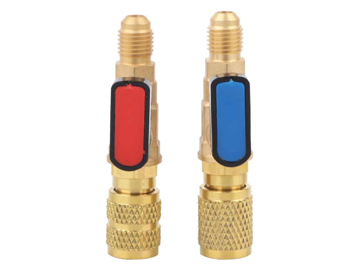 Adaptador De Válvula De Bola Para Manguera De Llenado De Aire Acondicionado R22 R410a Sae 1/4