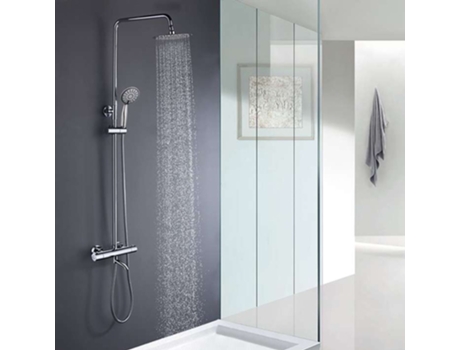 Columna Termostática Redondo Con Caño 85-115 Cm