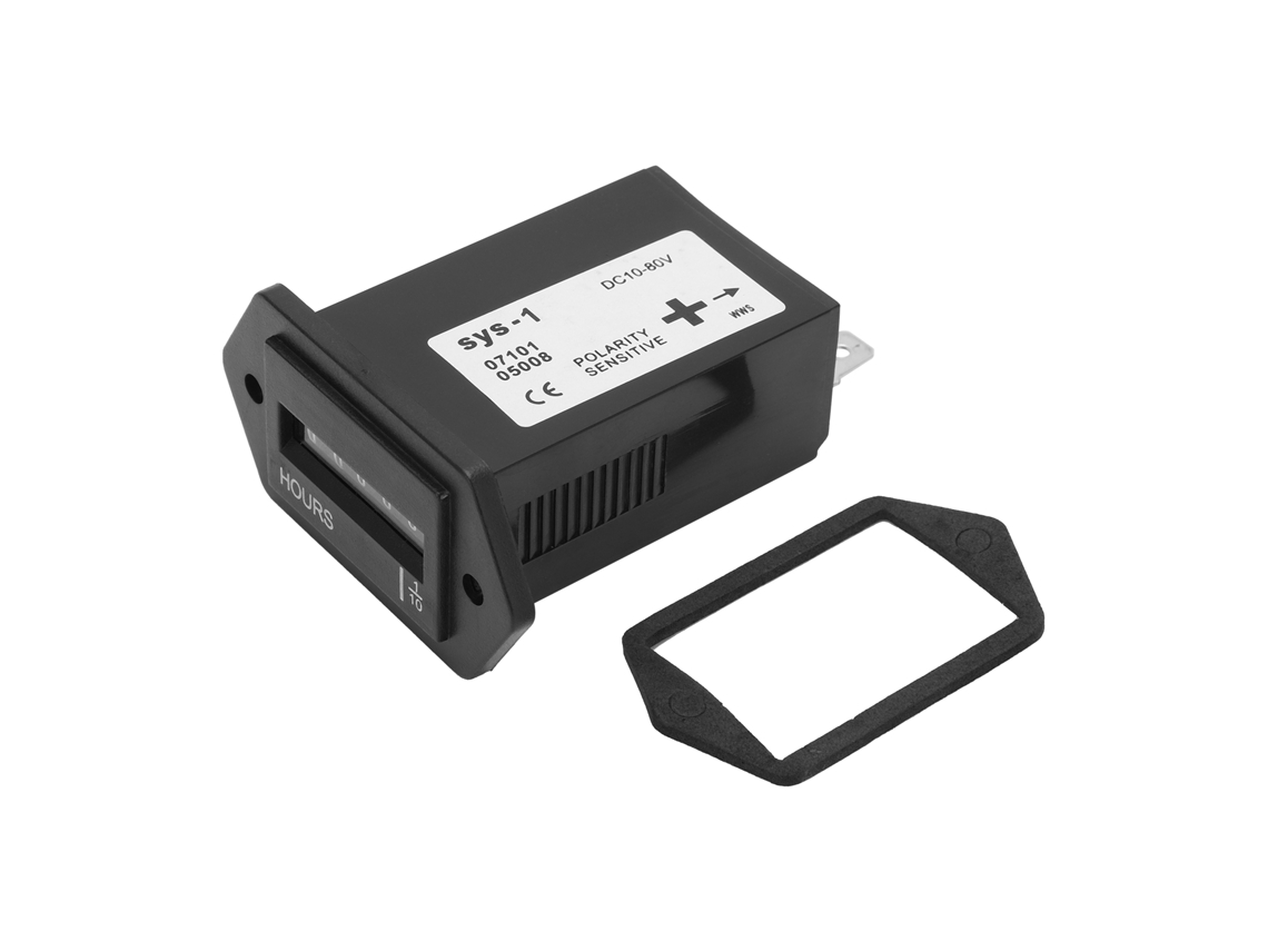 Cronómetro Electrónico Industrial De Cuarzo Sys1, Contador De Horas, Motor Sellado, Cc 10-80v