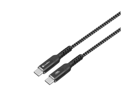 Cable USB-C COOLBOX COO-CAB-UC-60W 1,2 m Negro/Gris