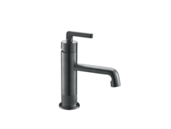 Grifo De Lavabo En Latón Negro Mate Colección Cephise - B123