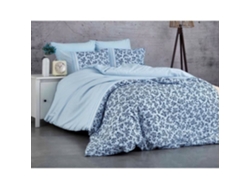 Juego De Cama - Funda Nórdica 220 X 240 + 2 Fundas De Almohada 60 X 60 De Algodón Reforzado - Azul
