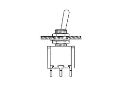Interruptor de palanca vertical Dpdt de 3 vías encendido-encendido-encendido VELLEMAN
