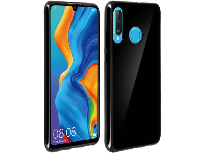 Carcasa Huawei P30 Lite AVIZAR Silicona Negro