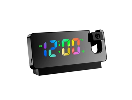 Reloj despertador creativo multifuncional, reloj despertador con proyección de pantalla en color caliente para celebridades, red silenciosa
