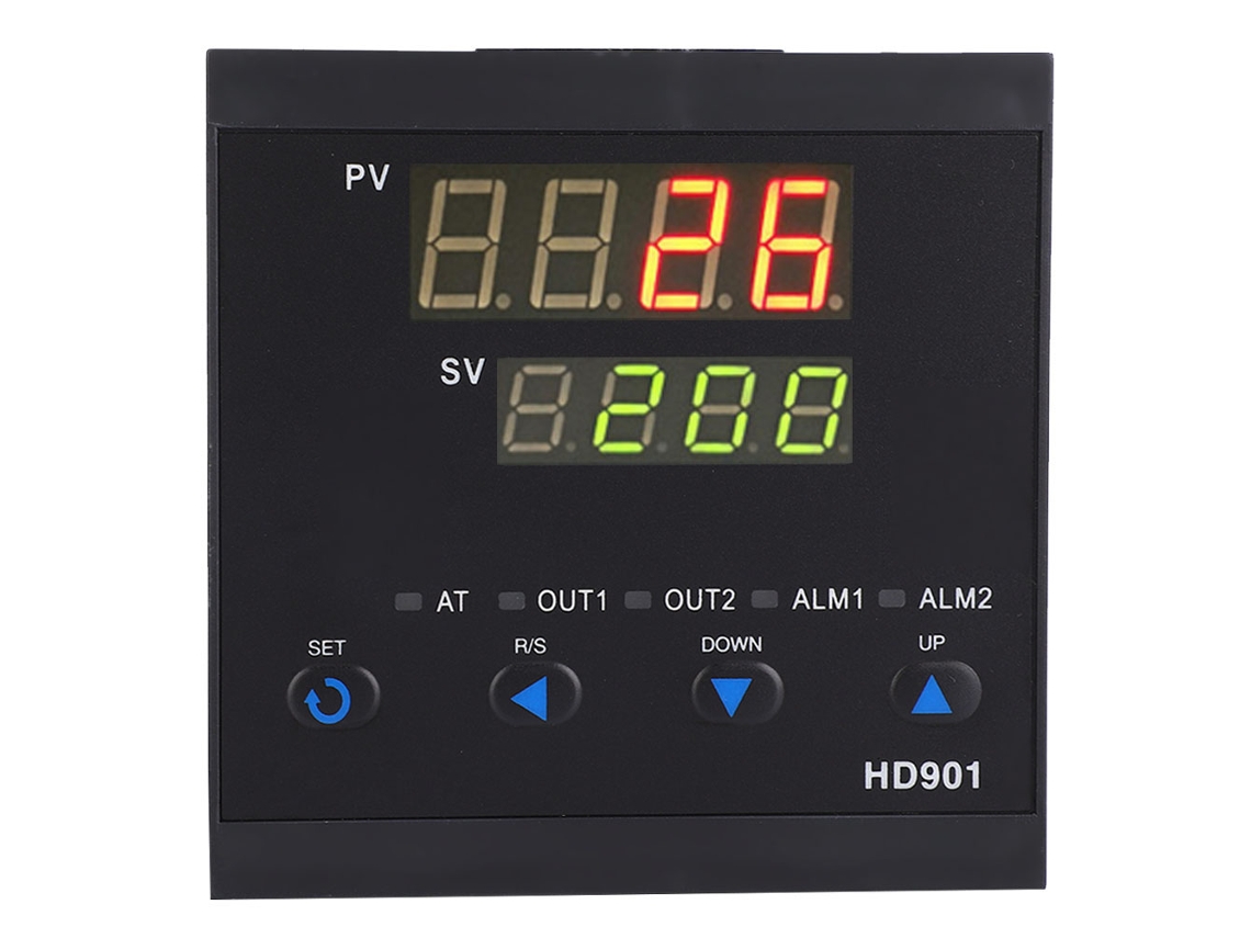 Controlador De Temperatura Digital Inteligente Regulador 0-1300°c Ac100-240v Con Pantalla Dual Pv/sv