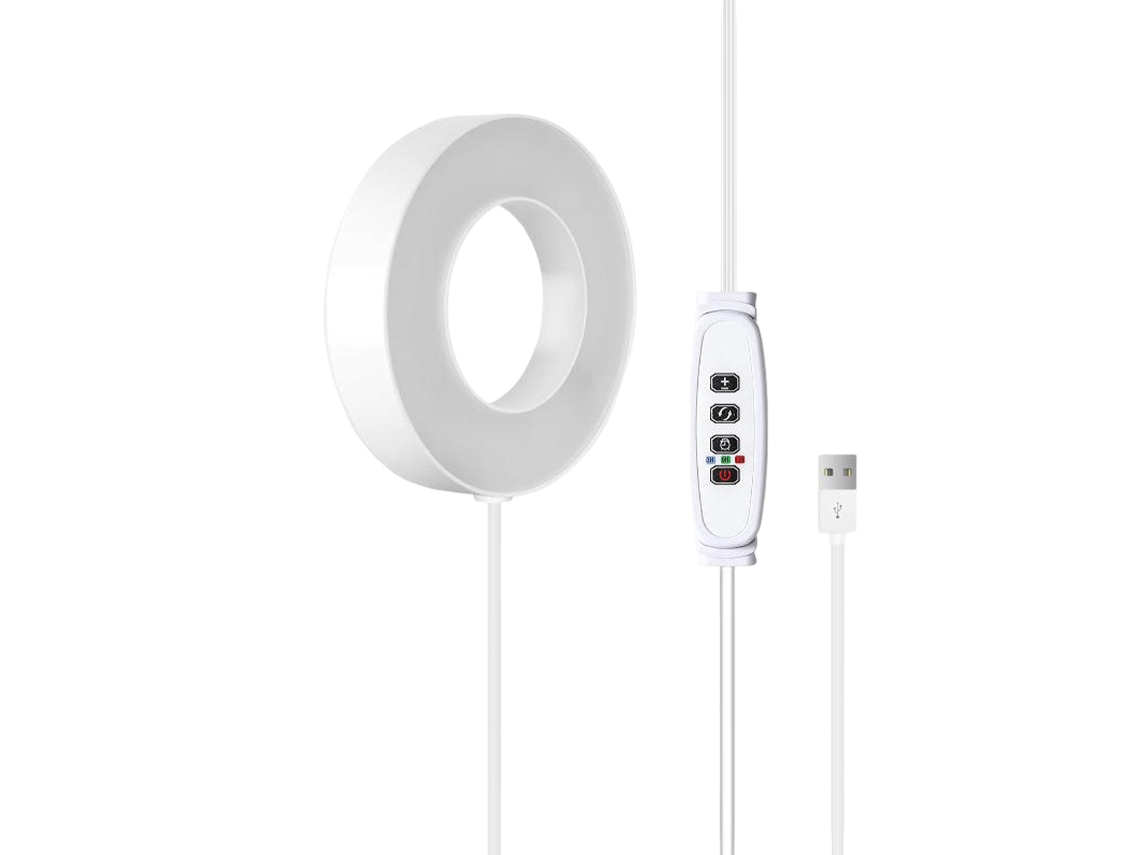 Lámpara LED para plantas de 9 cm, espectro completo para plantas de interior, luz de techo ajustable de 10 niveles Jeiibrzui