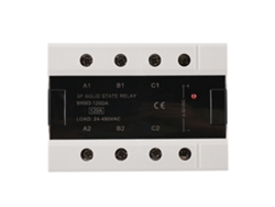 Relé De Estado Sólido Trifásico 24-480 Vca 100 A Brm3-120da Con Potenciómetro Ajustable