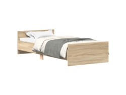 Maison Exclusive - Estructura De Cama Con Cabecero Roble Sonoma 80 X 200 Cm