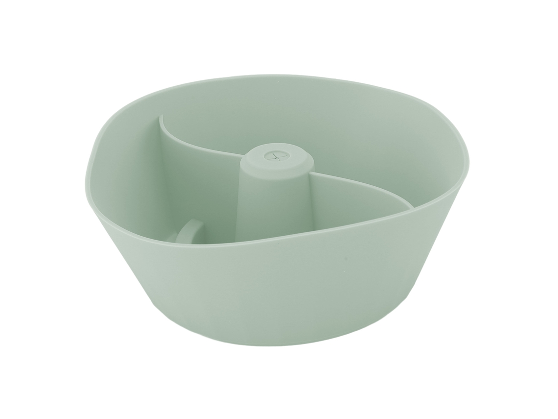 2026-taza Porta Snacks Reutilizável Anti-despacho De Silicone Para Atividades Ao Ar Livre Verde Menta