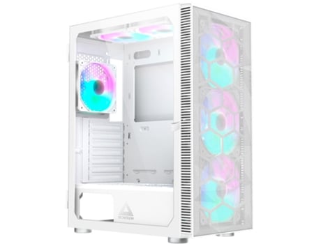 Caja ATX MONTECH X3 Mesh RGB Vidrio Templado Blanco